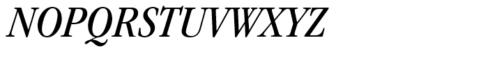 ITC Garamond Book Narrow Italic Font UPPERCASE
