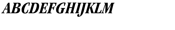 ITC Garamond Condensed Bold Italic Font UPPERCASE