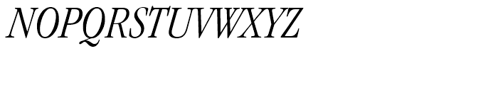 ITC Garamond Condensed Light Italic Font UPPERCASE