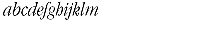 ITC Garamond Condensed Light Italic Font LOWERCASE
