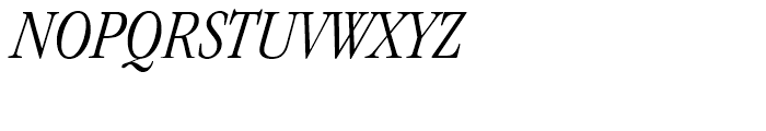 ITC Garamond Light Condensed Italic Font UPPERCASE