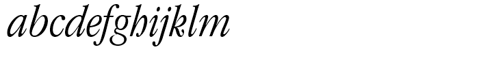 ITC Garamond Light Condensed Italic Font LOWERCASE