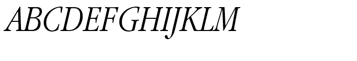 ITC Garamond Narrow Light Italic Font UPPERCASE