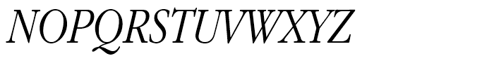 ITC Garamond Narrow Light Italic Font UPPERCASE