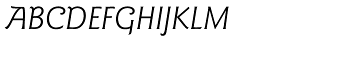 ITC Goudy Sans Book Italic Font UPPERCASE