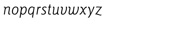 ITC Goudy Sans Book Italic Font LOWERCASE