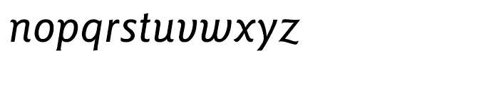 ITC Goudy Sans Medium Italic Font LOWERCASE