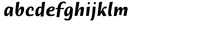 ITC Humana Sans Bold Italic Font LOWERCASE