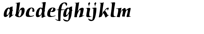 ITC Humana Serif Bold Italic Font LOWERCASE