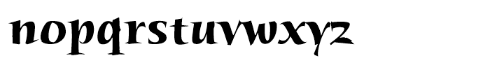 ITC Humana Serif Bold Font LOWERCASE