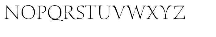 ITC Humana Serif Light Font UPPERCASE