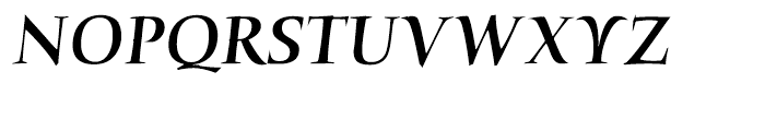 ITC Humana Serif Medium Italic Font UPPERCASE