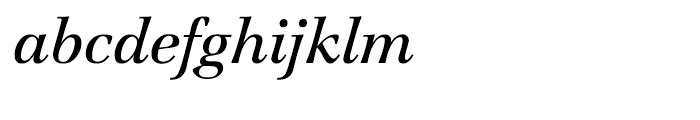 ITC Jamille Book Italic Font LOWERCASE