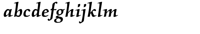 ITC Kallos Medium Italic Font LOWERCASE