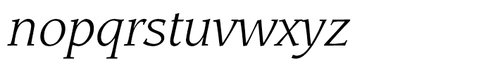ITC Leawood Book Italic Font LOWERCASE