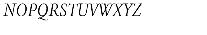 ITC Legacy Serif Book Condensed Italic Font UPPERCASE
