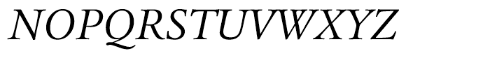 ITC Legacy Serif Book Italic Font UPPERCASE