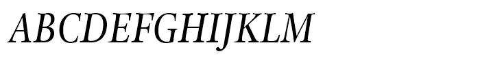 ITC Legacy Serif Medium Condensed Italic Font UPPERCASE