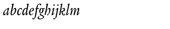 ITC Legacy Serif Medium Condensed Italic Font LOWERCASE