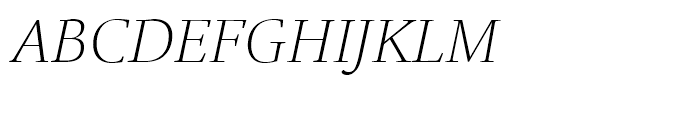 ITC Legacy Square Serif Extra Light Italic Font UPPERCASE