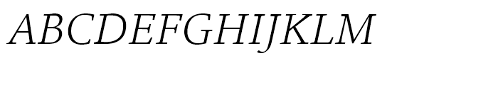 ITC Legacy Square Serif Light Italic Font UPPERCASE