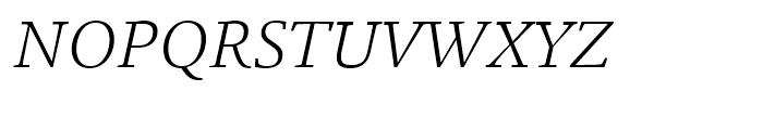 ITC Legacy Square Serif Light Italic Font UPPERCASE