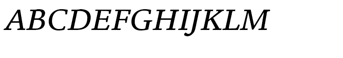 ITC Legacy Square Serif Medium Italic Font UPPERCASE
