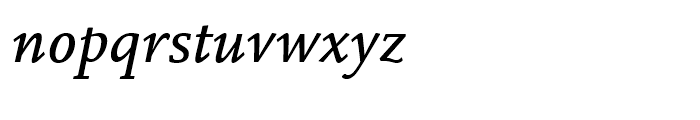ITC Legacy Square Serif Medium Italic Font LOWERCASE