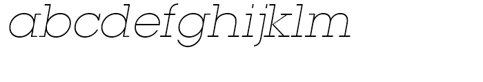 ITC Lubalin Graph Extra Light Oblique Font LOWERCASE