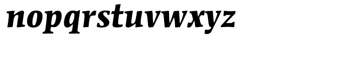 ITC Mendoza Roman Bold Italic Font LOWERCASE