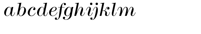 ITC Modern No 216 Light Italic Font LOWERCASE