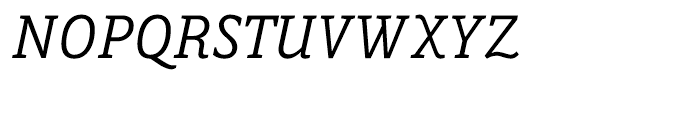ITC Napoleone Slab Italic Font UPPERCASE