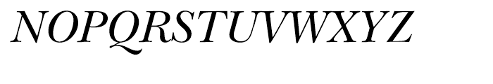 ITC New Baskerville Italic Font UPPERCASE