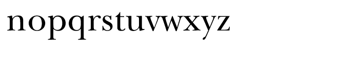 ITC New Baskerville Roman Font LOWERCASE