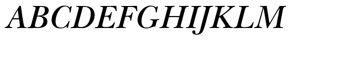 ITC New Baskerville Semi Bold Italic Font UPPERCASE