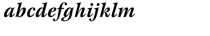 ITC New Esprit Bold Italic Font LOWERCASE