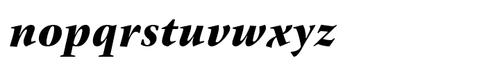 ITC New Veljovic Black Italic Font LOWERCASE