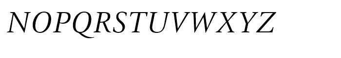 ITC New Veljovic Book Italic Font UPPERCASE