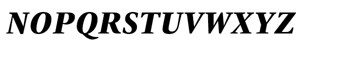 ITC New Veljovic Condensed Black Italic Font UPPERCASE