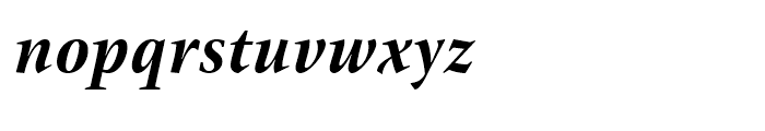 ITC New Veljovic Condensed Bold Italic Font LOWERCASE