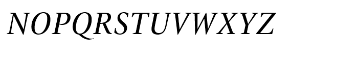 ITC New Veljovic Condensed Italic Font UPPERCASE