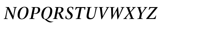 ITC New Veljovic Condensed Medium Italic Font UPPERCASE