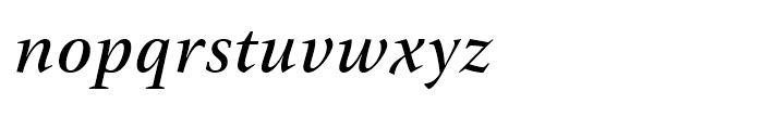 ITC New Veljovic Medium Italic Font LOWERCASE