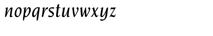 ITC Novarese Medium Italic Font LOWERCASE