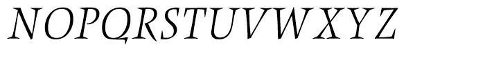 ITC Obelisk Light Italic Font UPPERCASE
