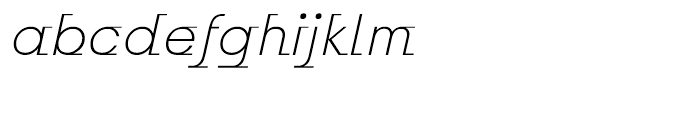 ITC Odysse Light Italic Font LOWERCASE
