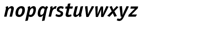 ITC Officina Sans Bold Italic Font LOWERCASE