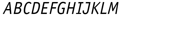 ITC Officina Sans Book Italic Font UPPERCASE