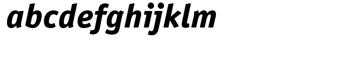 ITC Officina Sans Extra Bold Italic Font LOWERCASE