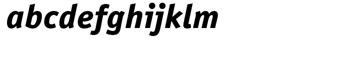 ITC Officina Sans ExtraBold Italic Font LOWERCASE